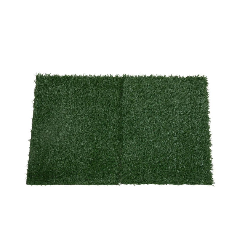 

2PCS Realistic Artificial Grass Rug for Pet Potty Training, Synthetic Dog Pee Grass Turf Patch Carpet Pad for Indoor Outdoor