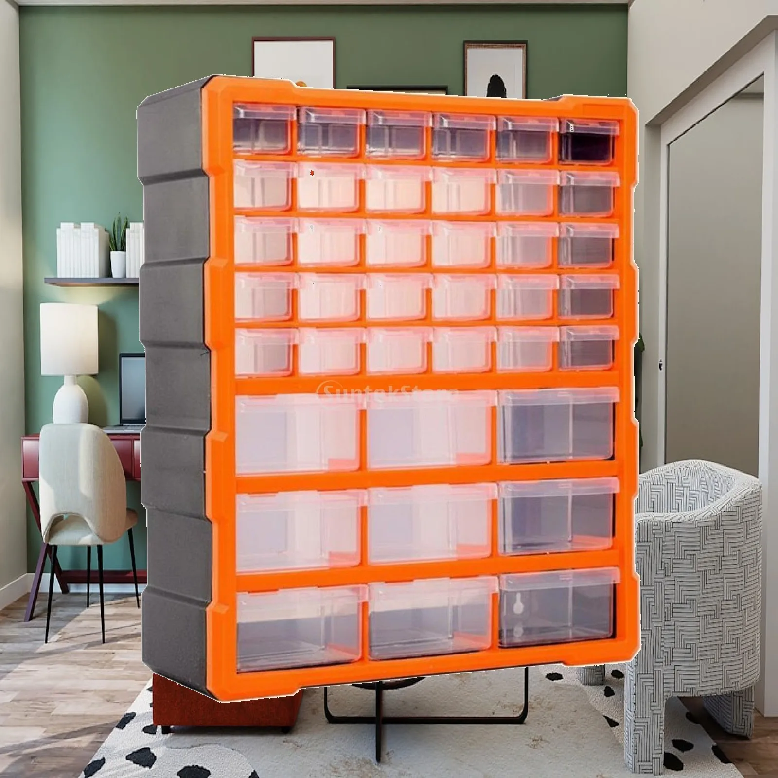 Electronic Component Storage Cabinet Removable Drawers Multiple Drawer Organizer