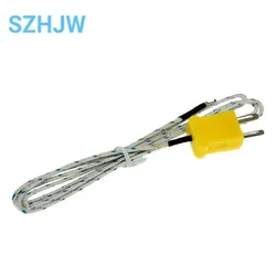 1PCS 1M 2M Length Wire K-type Thermometer Line Test -20~500C TP-01 Thermo Sensor Probe Tester For TM-902C