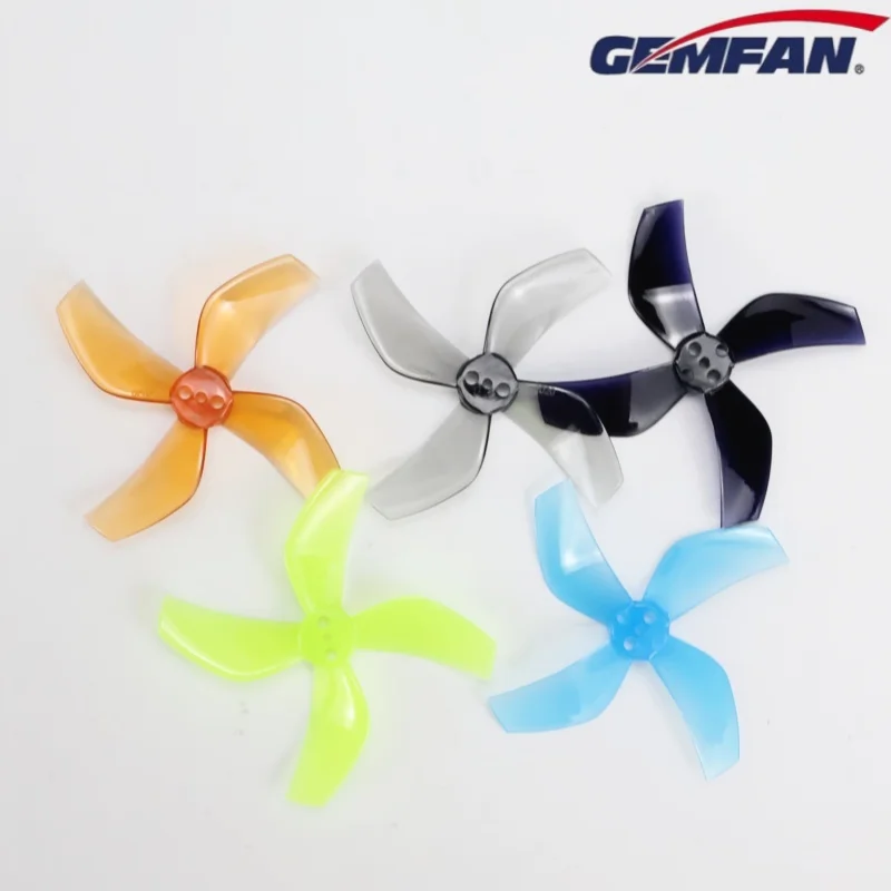 8쌍 16개 젬팬 D51 51mm 2020 2X2X4 4-블레이드 PC 프로펠러 1.5mm RC FPV 프리스타일 2인치 시네웁 덕티드 드론 DIY 부품