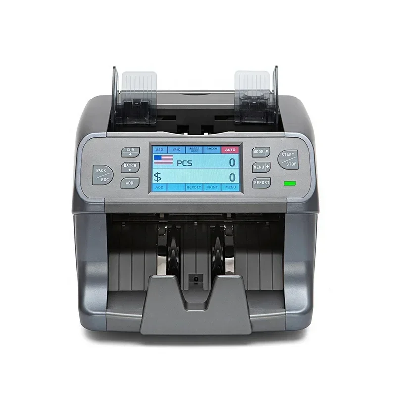 Best Price Custom Bill Counting Machine Cash Counter Portable Money Counter Front Loading Mix Value Counter Sh-27c