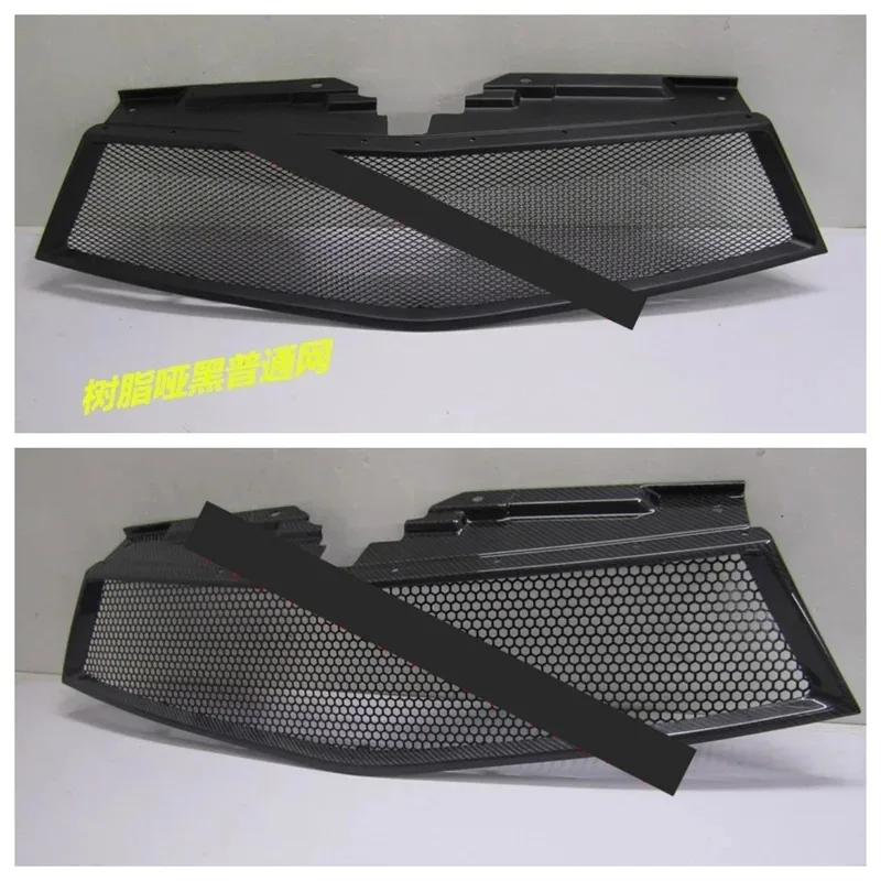 

Решетка переднего бампера для Pajero Sport из углеродного волокна, полимерная решетка радиатора, сетка, маска, автоаксессуары