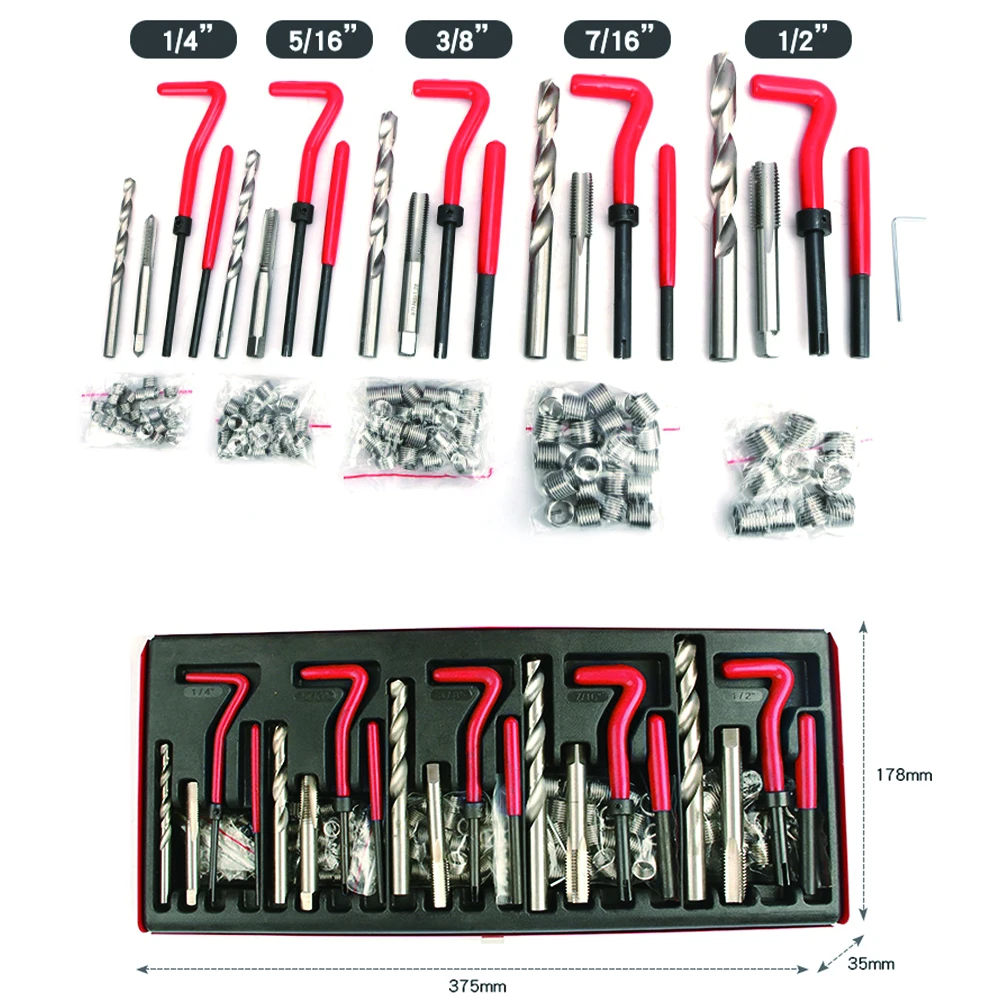 131pcs Thread Repair Tool 1/4\