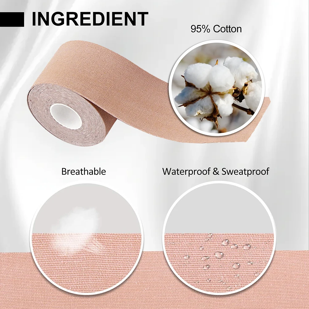 1Roll Breast Lift Tape Medical Grade Women Breast Shaping Tape Adhesive Invisible Sweatproof Sticky Bra Nipple Pasties Cover