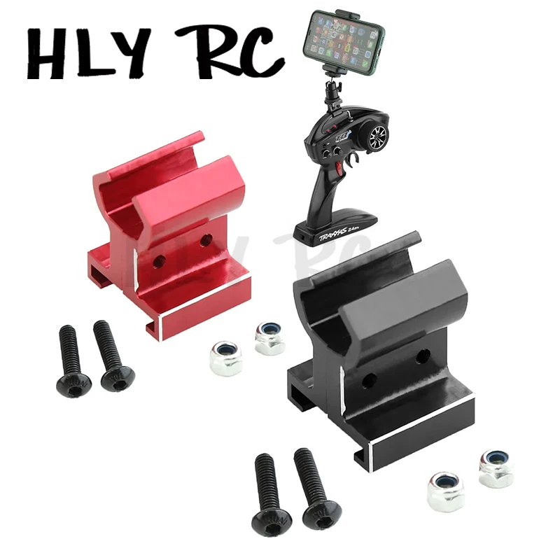 Metal TQi Transmitter Phone Mount Holder for Traxxas TRX4 TRX6 E-Revo Slash RUSTLER T-Maxx E-Maxx RC Car Upgrade Parts