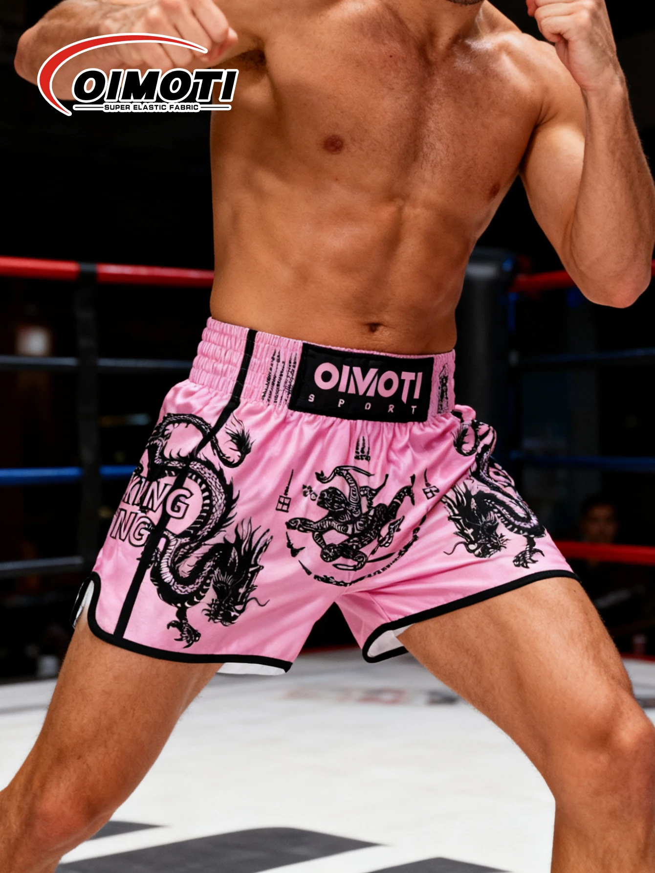 

ONE Fitness Quick Dry Elastic Sports Shorts for Men Casual Martial Arts Boxing Wrestling Training Pants