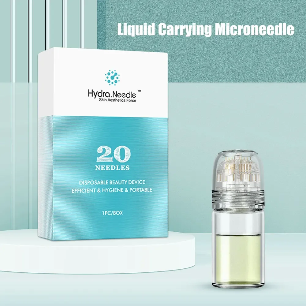 0.25mm Derma Cartridge Hydra 20Pin Micro Needle Tips Derma Needles Skin Care Bottle Stamp Serum Injection Reusable Microneedling