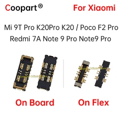 2Pcs Inner FPC Battery Connector Clip Contact For XiaoMi Mi 9t Pro K20Pro K20 Poco F2 Pro Redmi 7A Note 9 Pro Note9 Pro