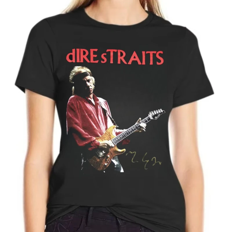 

Music Band Dire Straits T Shirt Oversize Clothing Short Sleeve Tees T-Shirts Men's and Women's Comfortable Unique Cotton