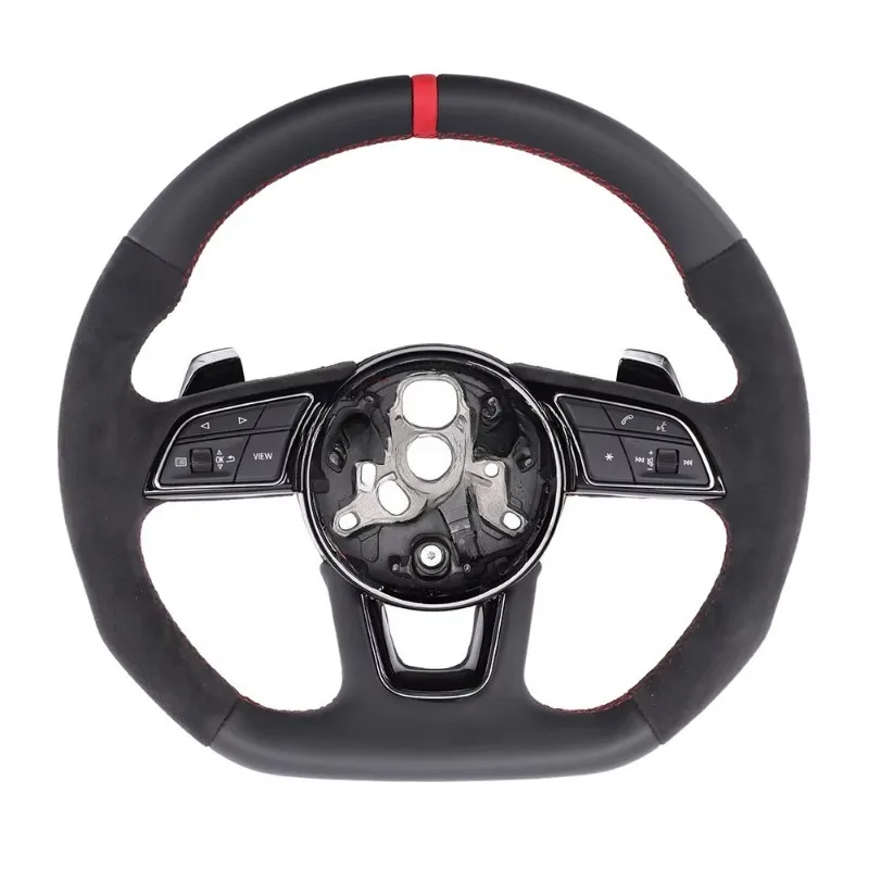 Fit for Audi Steering Wheel A4L B9 Alcantara Genuine Leather Steering Wheel