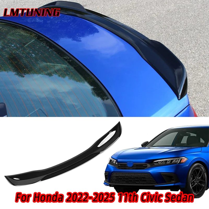 

Spoiler Wing Compatible with 2022-025 Honda Civic Sedan Spoiler Trunk Rear Spoiler Wing Lip for Honda Civic Sedan Accessories