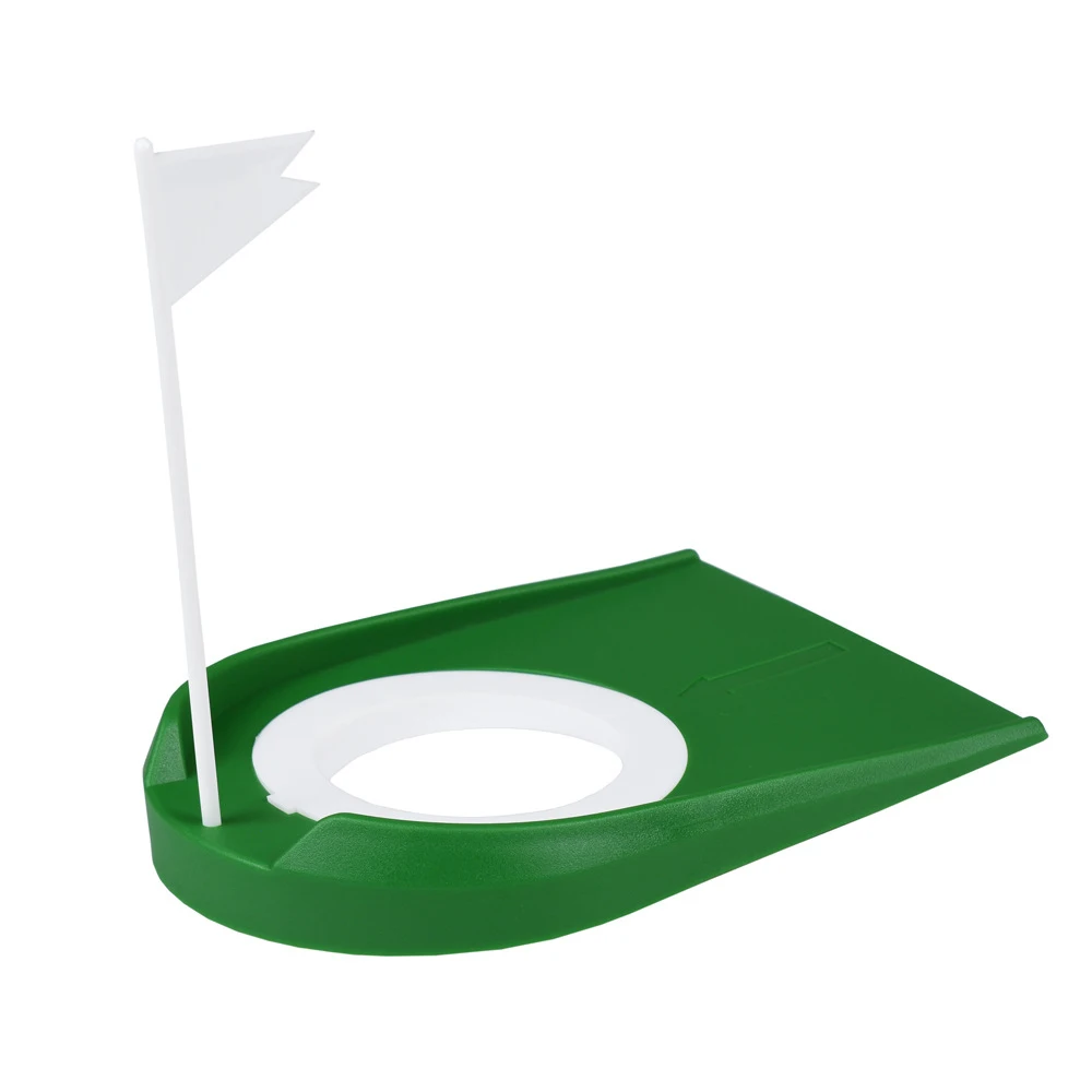 Detachable Golf Hole Cup Putting Trainer With Hole Flag Putter Green Practice Training Aids Indoor Outdoor Putter Trainner