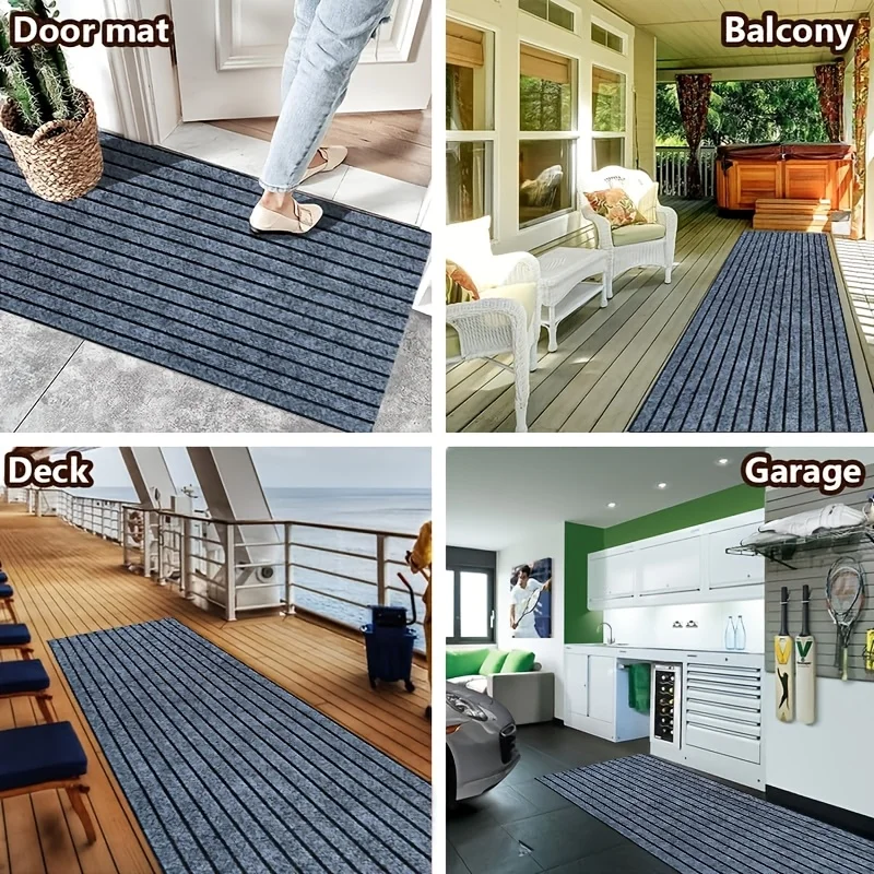 سجادة غير قابلة للانزلاق لتزيين المنزل، سجادة للممرات، سجادة مدخل بلون واحد، سجادة مخططة للمطبخ، سجادة أرضية لتزيين الغرف