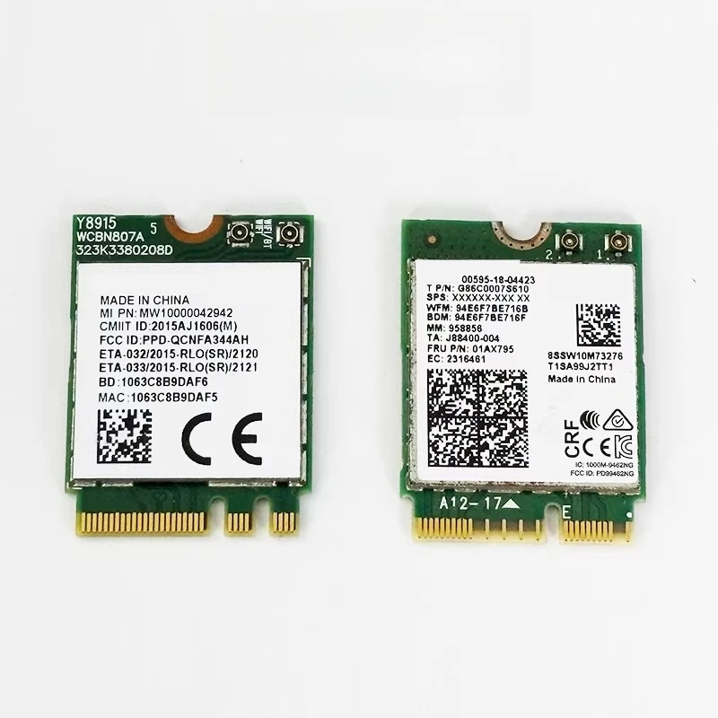 

Для RedmiBook 14 XMA1901-DA 9462 модуль беспроводной карты Wi-Fi Bluetooth