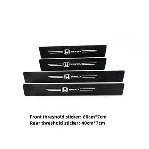 Yapıştırıcılar, koruyucular en eşiği kapı araba, 4-drive, karbon fiber çıkartmalar honda accord crv xrv civic fit araba aksesuarları Kapı crv'sindeki 6 büyük satış-no. 1