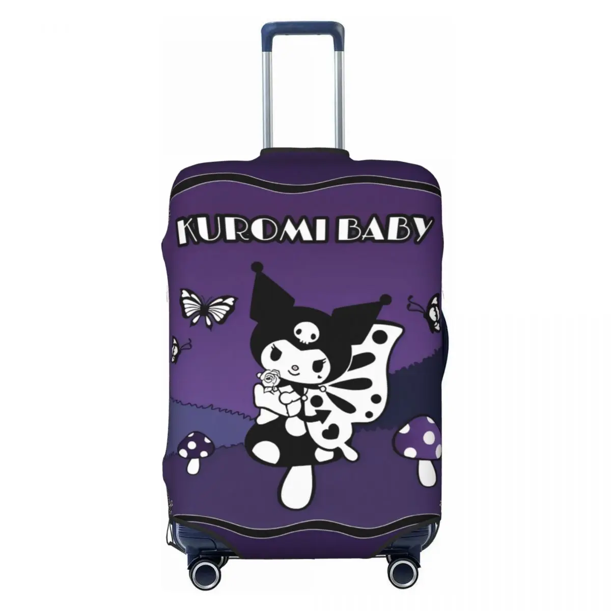 

Kawaii Kuromi мультфильм аниме чехол для чемодана защита для путешествий полет забавные принадлежности для багажа