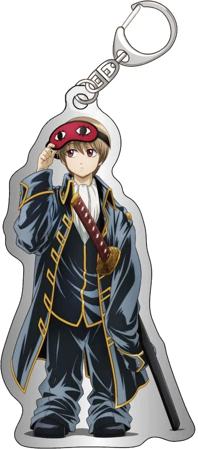 Anime Fans Gifts GinTama HD Figures Q Edition Charm Smaller Ver Acrylic Keychain pendant Ornament Collection Series About 6cm