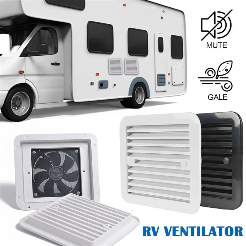 12V Caravan RV Fans Fridge Air Vent Side Exhaust Strong Wind Camper Car Cartronics Automobile Accessories For Marine Boat Parts