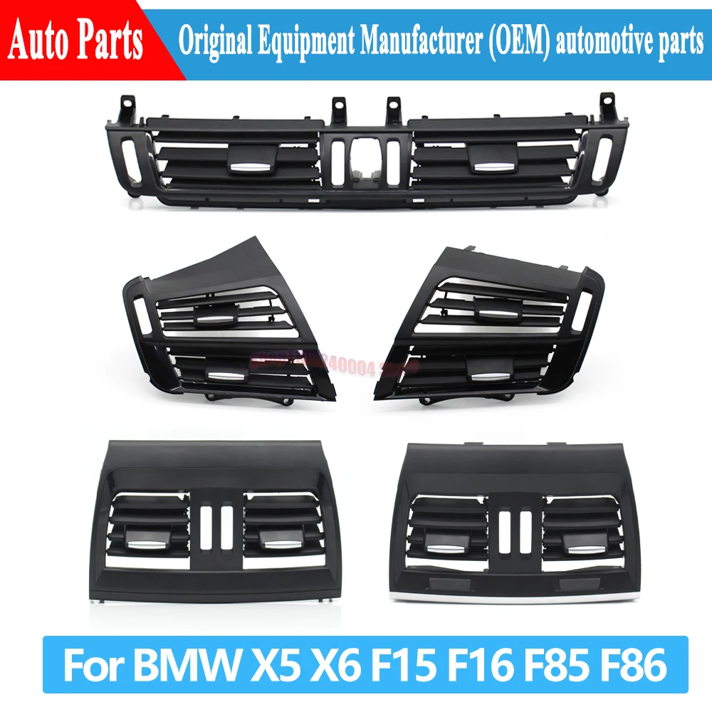 For BMW X5 X6 F15 F16 F85 F86 2014-2018 Car Central Left Right Rear Air Conditioning Middle AC Vent Grille Outlet Cover Panel