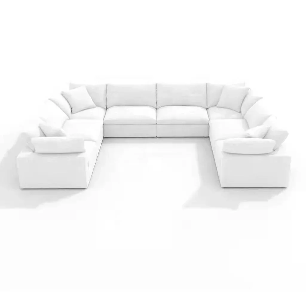 American Style Modular Sofa Removable Cover White Large Sofas Sectional Couch Sofa Set