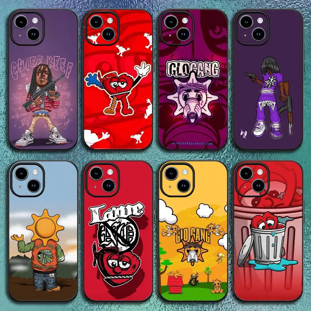 Cool Chief Keef Rapper Phone Case For IPhone 17 12 13 14 15 16Pro Max  Plus Classic black soft shell
