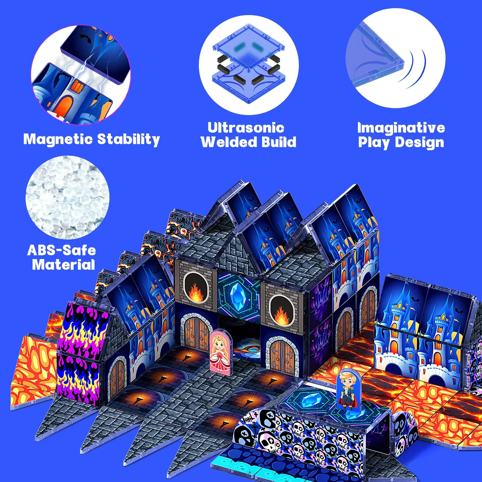 Magnetic Building Blocks DIY M - Party Games Steam Free ulasan dan harga