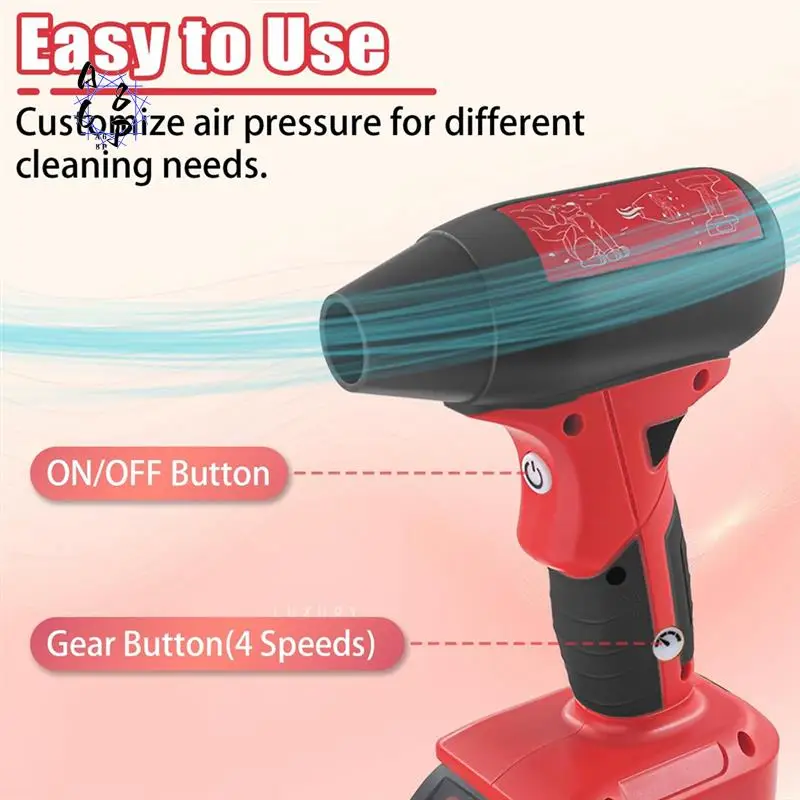 

A68P-Mini Blower Portable Violent Turbo Fan For 18V M18 Battery Cordless High Speed Handheld Fan For Keyboard Car