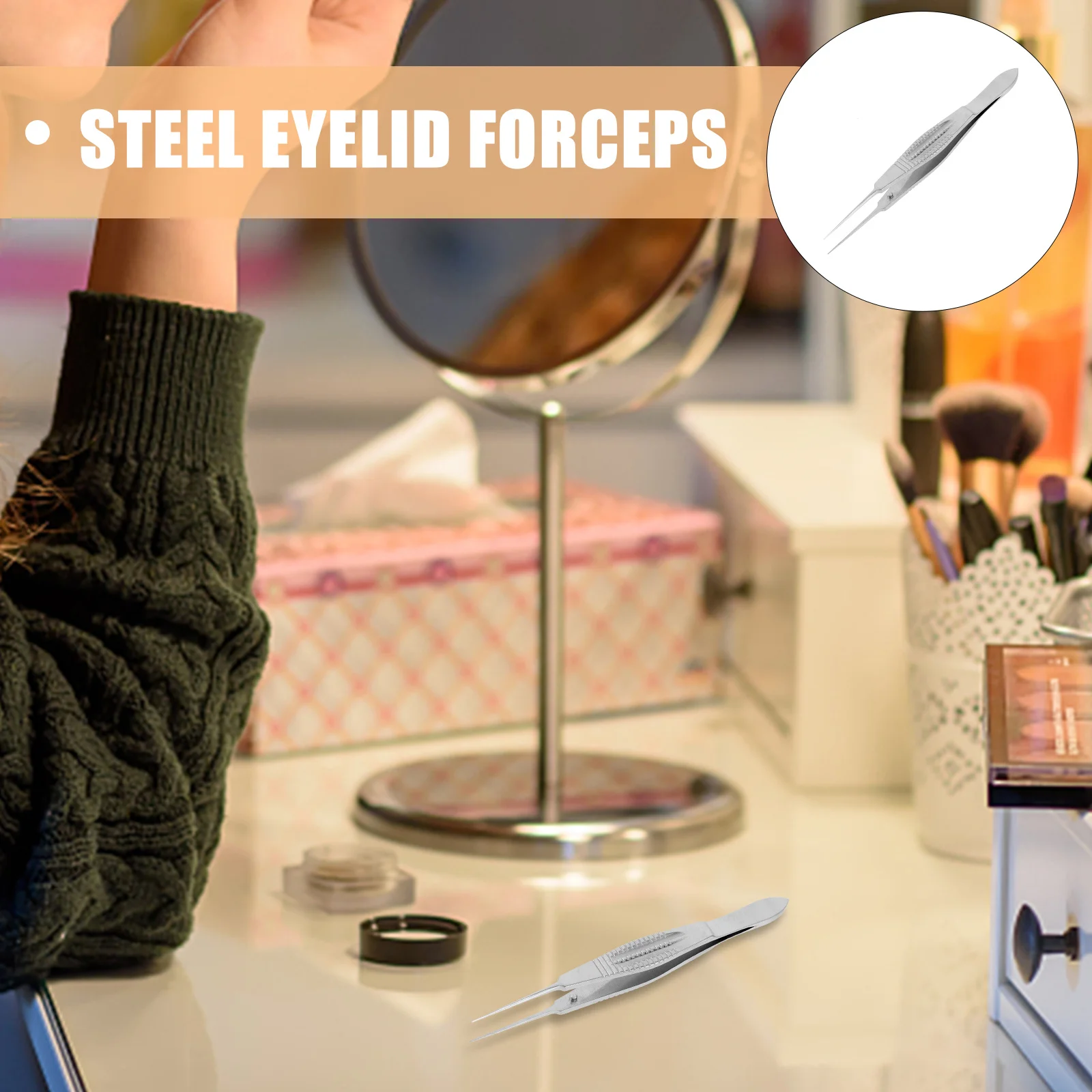 Pęseta do masażu powiek ze stali stopowej, ekspresor do ziemionek Meiboma, szczypce wielokrotnego użytku, narzędzie do łagodzenia zmęczenia oczu do użytku w salonach kosmetycznych.