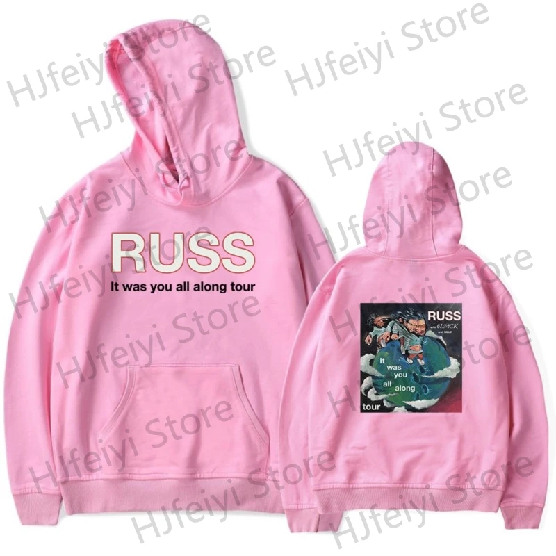 Russ It was you all along tour Hoodies Merch Winter For Men/Women Unisex Casuals Cosplay Long Sleeve Hooded Streetwear