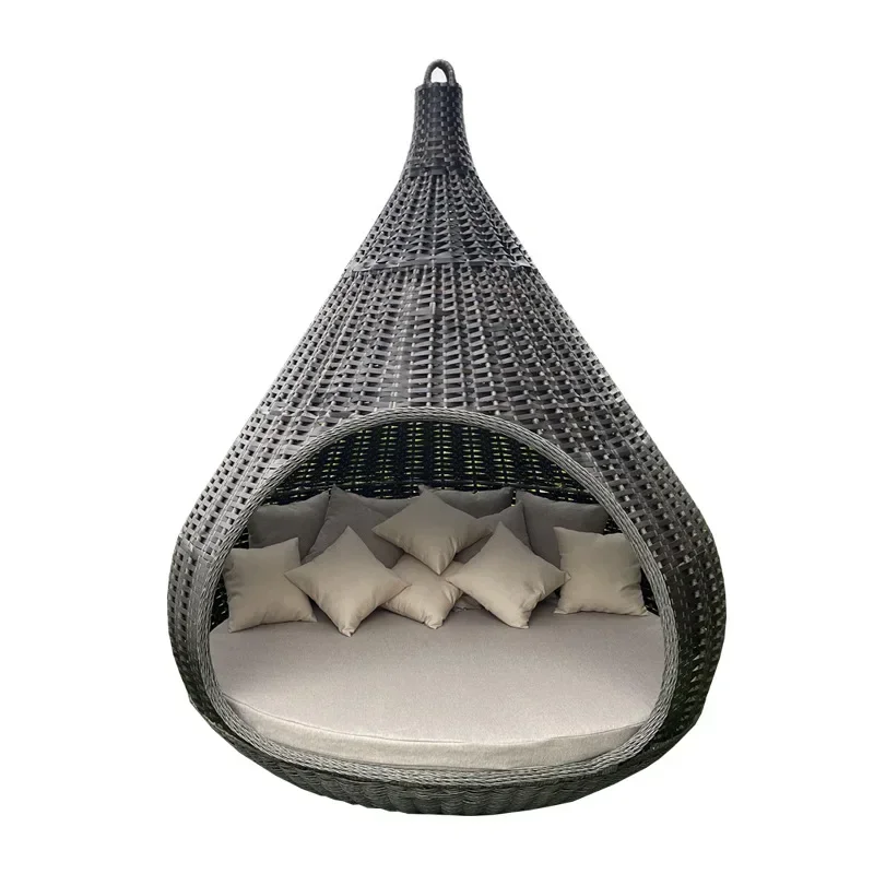 

Outdoor leisure rattan sofa outdoor Internet celebrity creative bird's nest B & B villa outdoor rattan art bed furniture