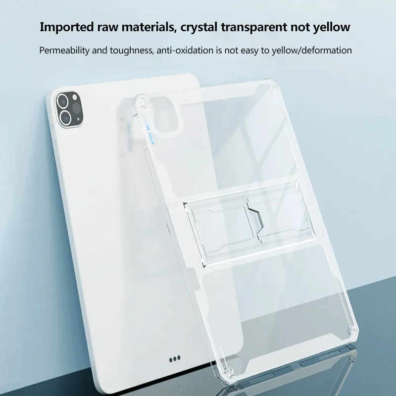 Transparent Case For iPad Air 13 Pro 13 Mini 2024 Mini 7 A17Pro 6 5 4 Pro11 Air 11 6 5 4 3Pro 2 1 10th 10.9 10.2 9.7 Pro12.9