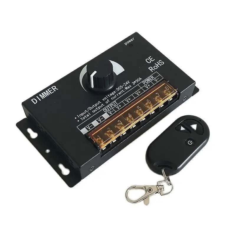 RF LED Stufenlose Dimmer Schalter DC 5V 12V 24V 30A 90A fernbedienung Einzelne Farbe LED Streifen licht Helligkeit Einstellung Controller