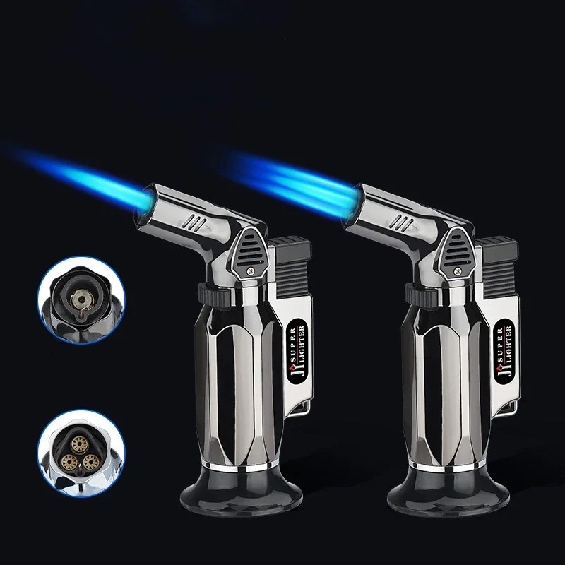 Windproof Jet Turbo Gas Lighters Smoking Accessories BBQ Kitchen Cooking Jewelry Welding Cigarettes Lighters Gadgets For Men