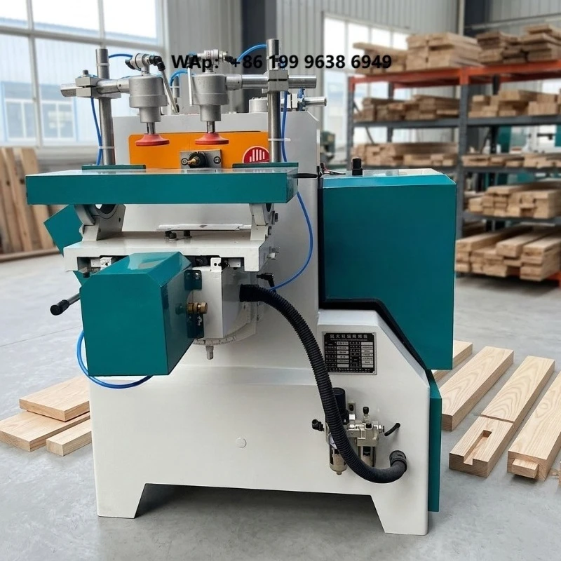 MS3112 Mustang Automatic Double Tables Electric Mortiser Tenon Wood Machine 3KW Motor 380V 60mm Max Depth 20 Tilt for Chair