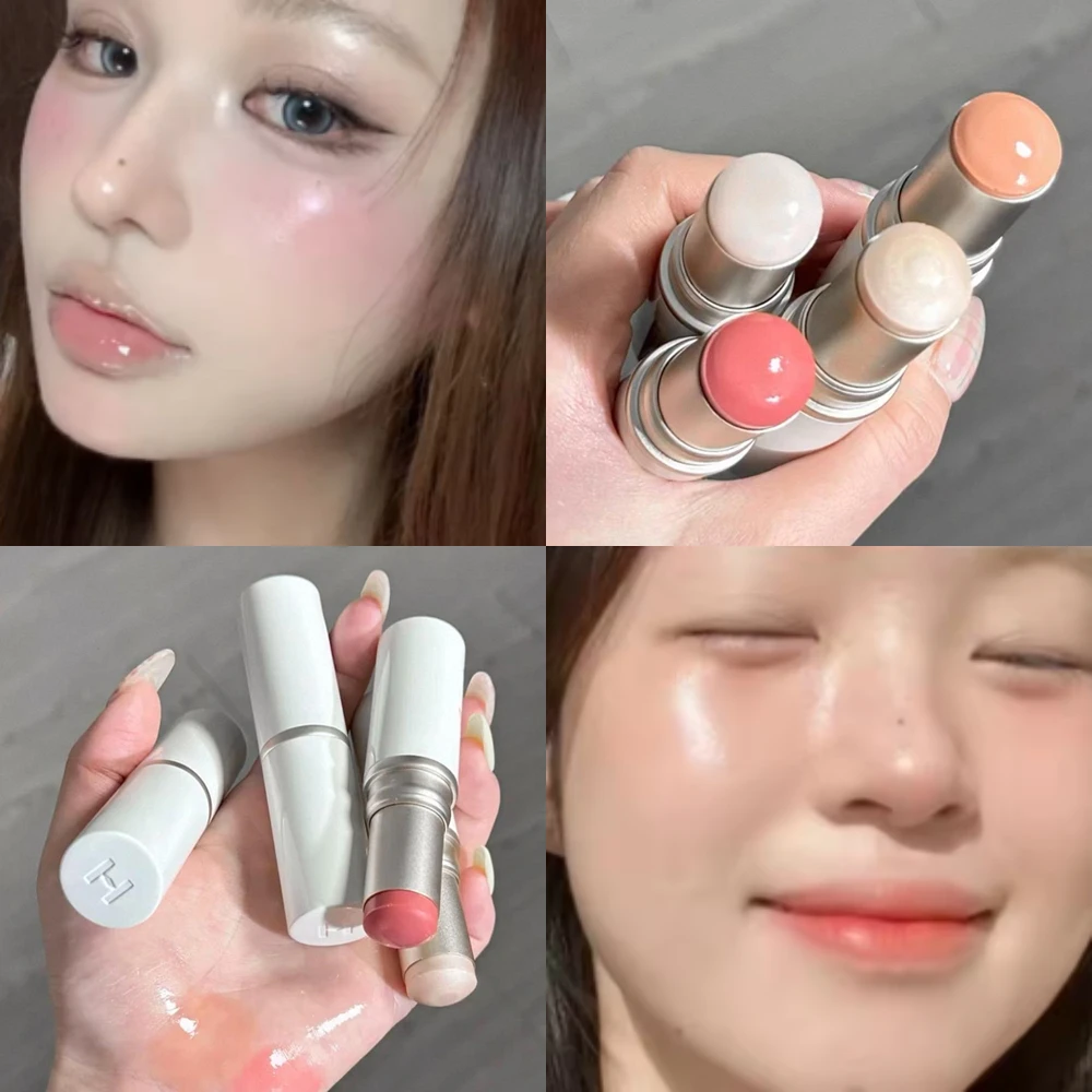 Koreaanse Hince Hoogglans Stick Markeerstift Blush Water Licht Shimmer Waterdichte Contour Illuminator Fleuren Contouren Make-up