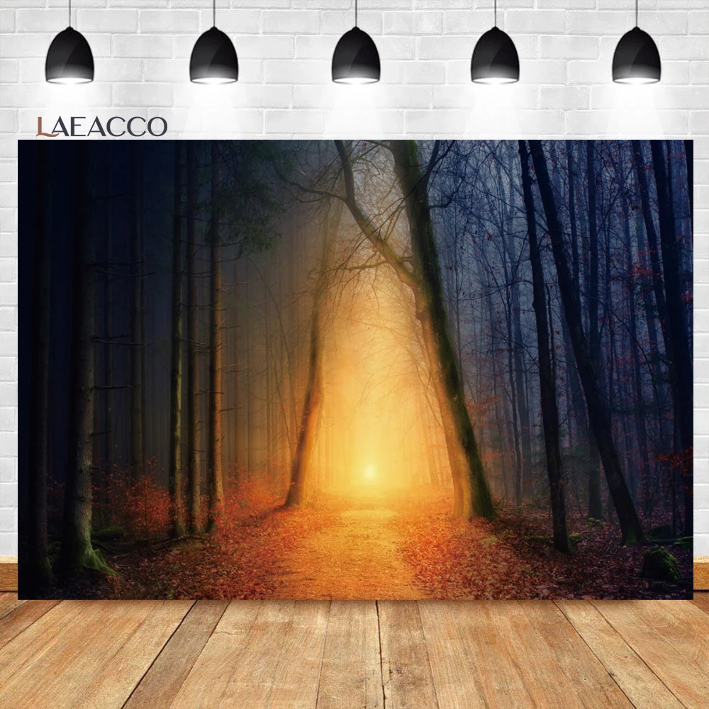 

Laeacco Spring Dusk Jungle Forest Nature Landscape Photo Backdrop Kids Adults Portrait Photography Background For Photo Studio