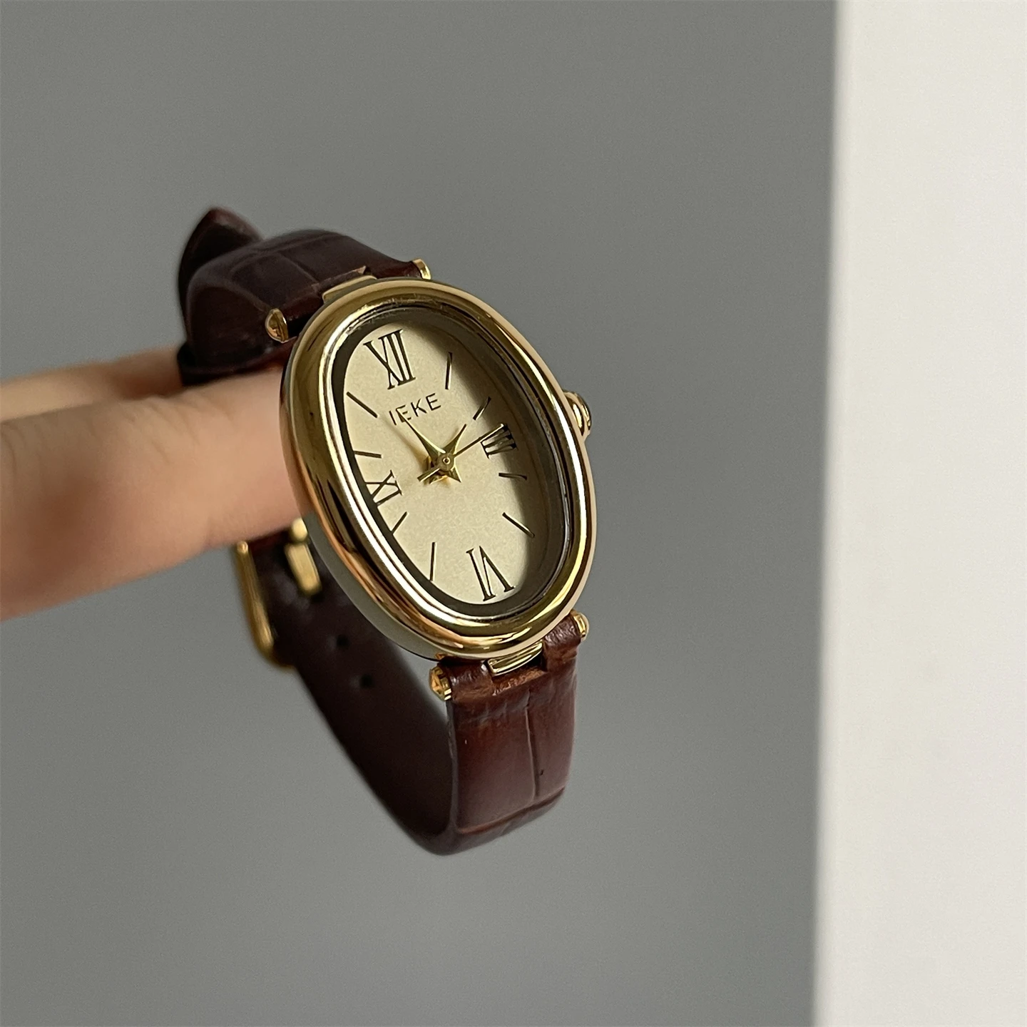 ساعات مختارة راقية، طراز فرنسي كلاسيكي عتيق، ساعات نسائية عالية القيمة، تصميم متعدد الاستخدامات، ساعات نسائية أصلية. #4