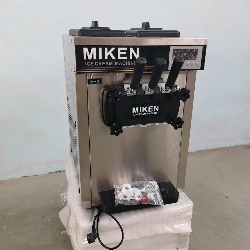 

Three Flavor Soft Ice Cream Machine Soft Serve Ice Cream Making Machine Factory Price