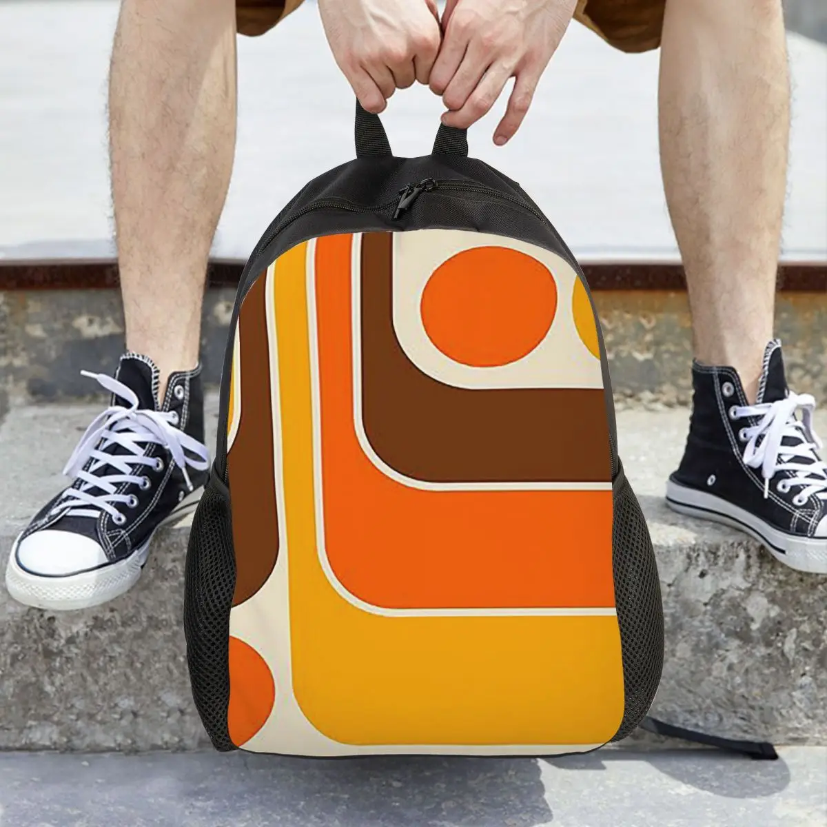 حقيبة ظهر مدرسية بتصميم هندسي عتيق مكونة من 62 حقيبة ظهر مدرسية للمشي لمسافات طويلة والسفر حقيبة نهارية للأولاد والبنات حقيبة كتب عصرية حقائب كتف