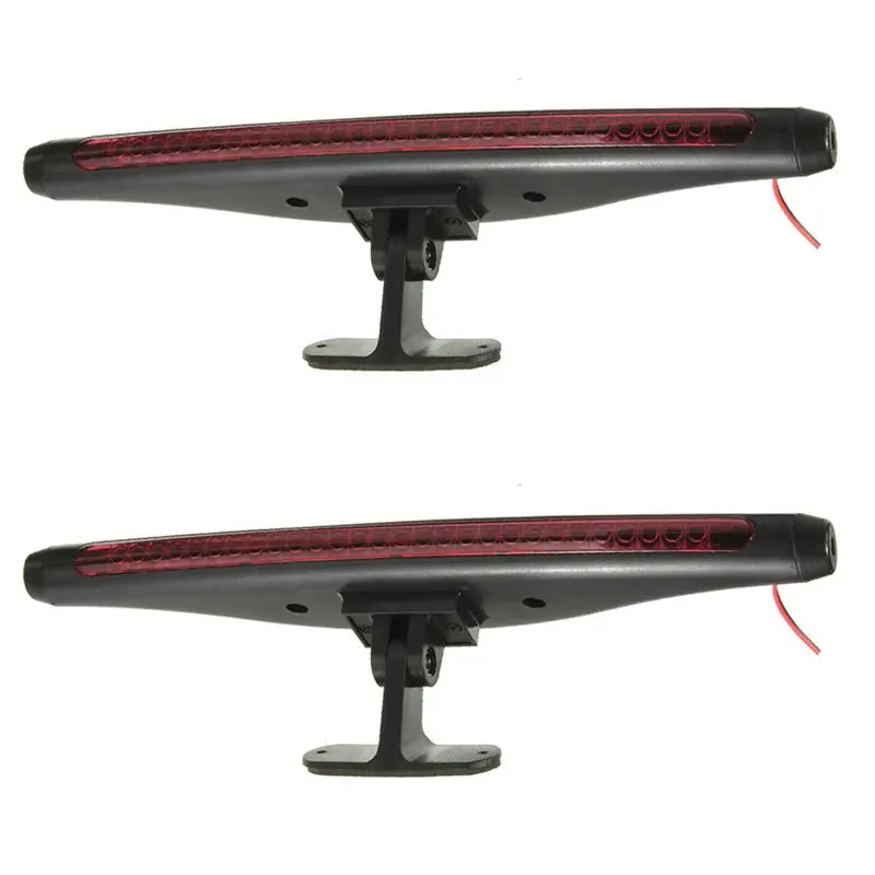 2X Red 28 LED Auto Car Brake Light 3RD Rear Tail Light High Mount Stop Lamp 12V