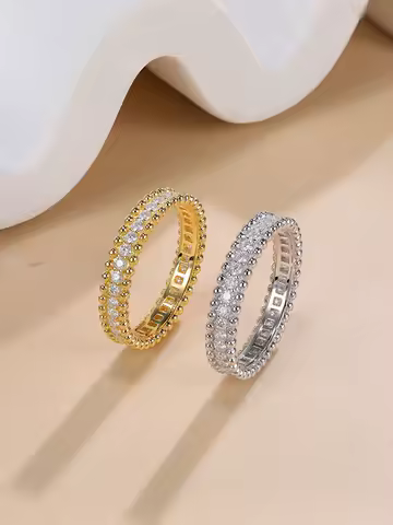 LinkerLove Moissanite Wedding Bands 925 Sterling Silver Couple Engagement Rings D Color VVS1 Diamond Ring for Women Fine Jewelry