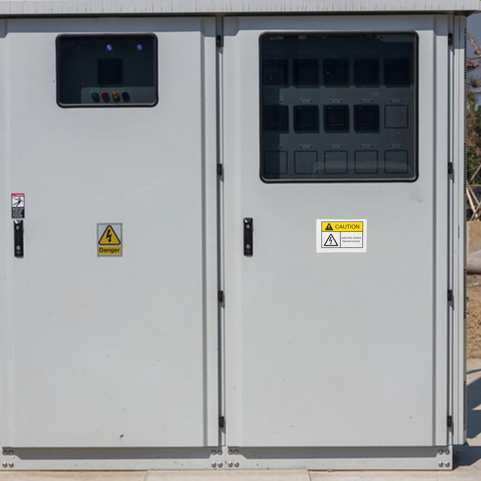 ملصقات تحذيرية عالية الجهد، علامات أمان للمخاطر الكهربائية، مقاومة للماء، متينة، سهلة الاستخدام، ملصقات شريطية عاكسة #3