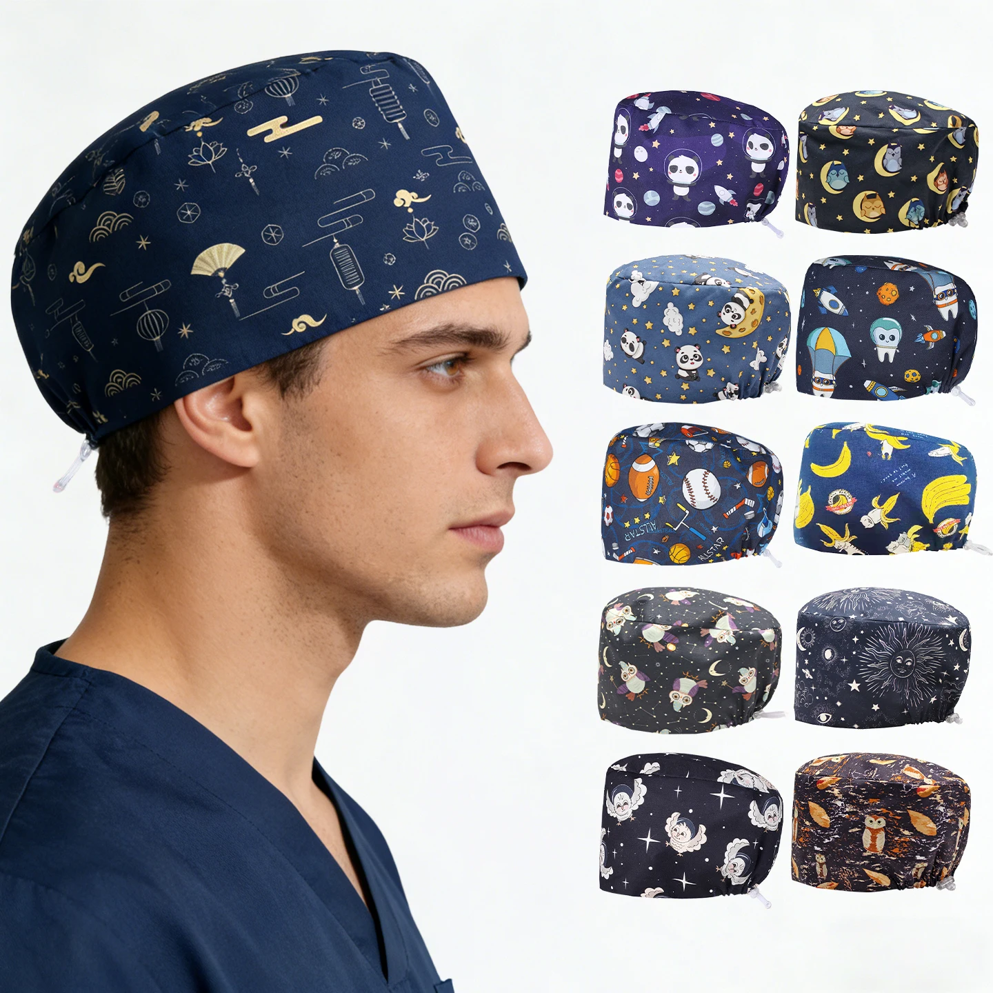 

Медицинские шапочки темно-синего цвета: для педиатрии, хирургии, ветеринарии, стоматологии, медсестринского дела, а также для медицинских центров. Хлопковые.