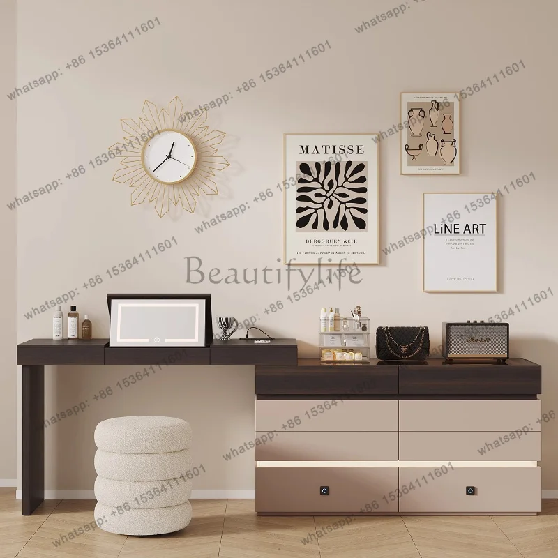 ld Storage Bedroom Vanity Table Makeup Drawers Luxury Women Cosmetics Dressing Table Modern   Chinese Furniture