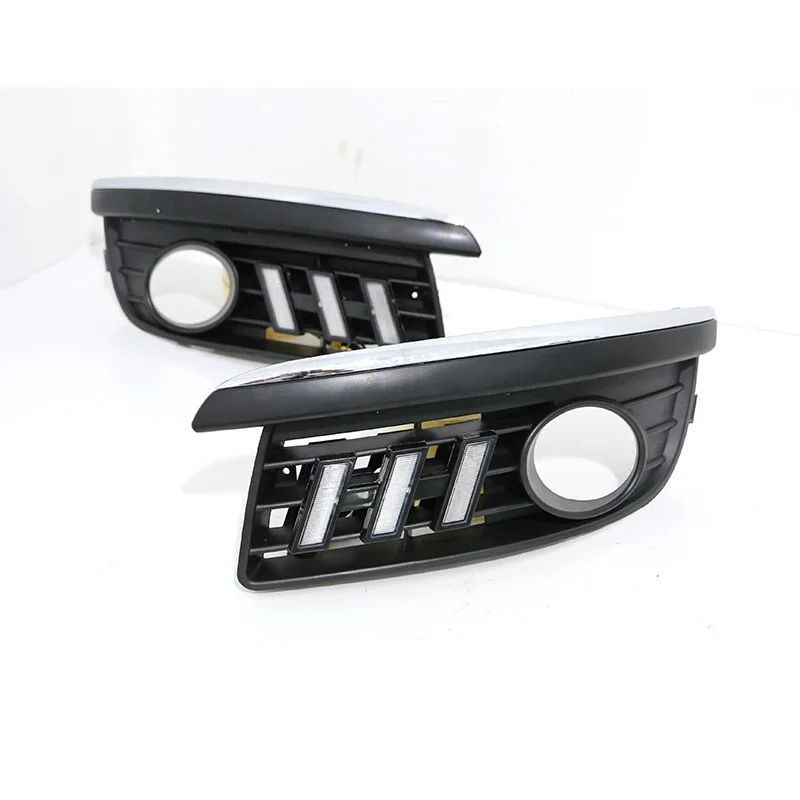 2x Car-specific for VW Jetta MK5 Sagitar 2006 2007 2008 2009 2010 LED DRL daytime running lights Fog Lamp Cover Frame