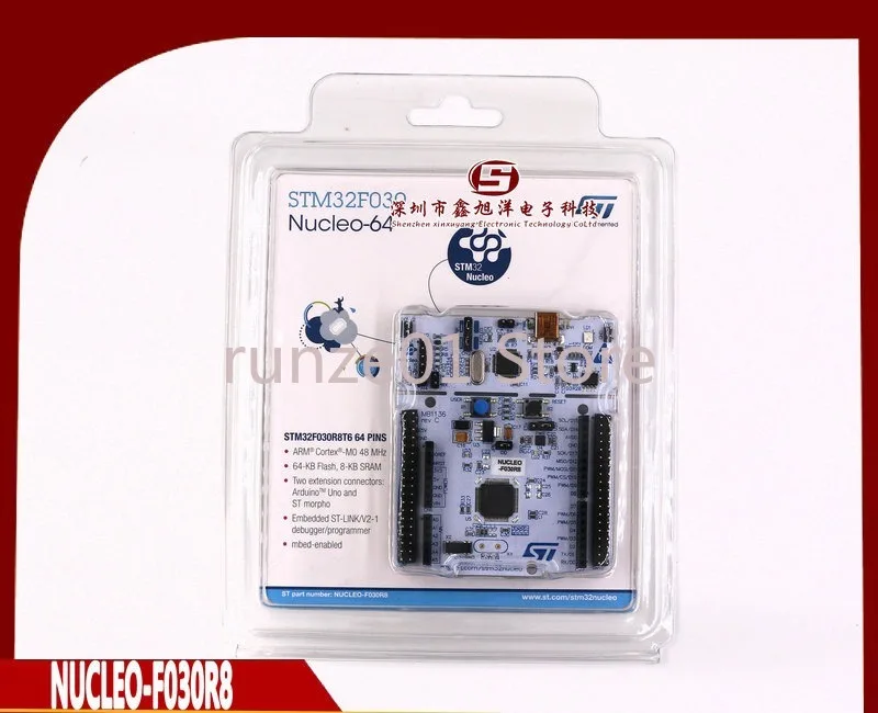 Carte de développement NUCLEO-F030R8 STM32F030R8T6 apprentissage Cortex-M0