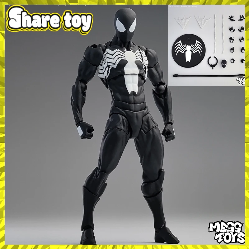 

Mess Toys Spider Ct Toys Black Red Spider Black Venom Neighbor Symbiote Scarlet Spider Kaine Parker Anime Action Figure mode Toy