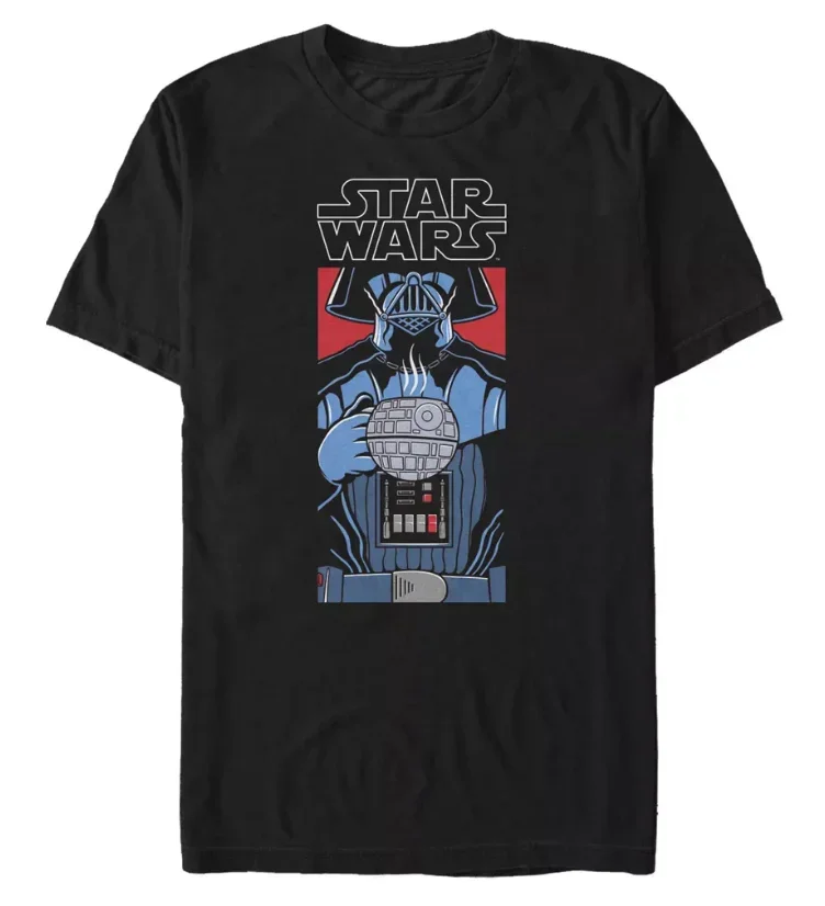 

2025 Star Wars Men's And Women's Short-sleeved T-shirts, Sci-fi Retro Casual Printed Star Wars Logo Streetwear Tops