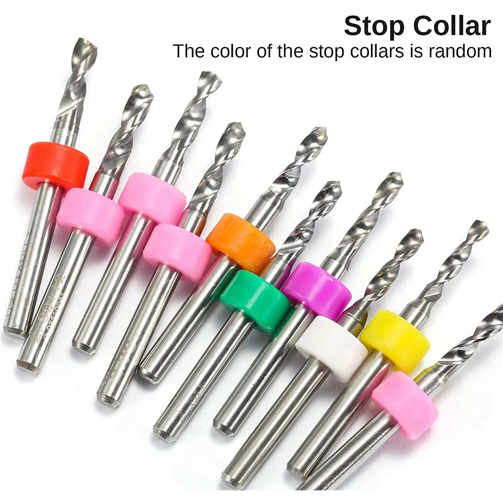 30Pcs PCB Drill Bits Set, 0.1Mm-3.0Mm, 1/8 Inch Shank Spiral Flute CNC Router Bits For Print Circuit Board CNC Engraving-AA26