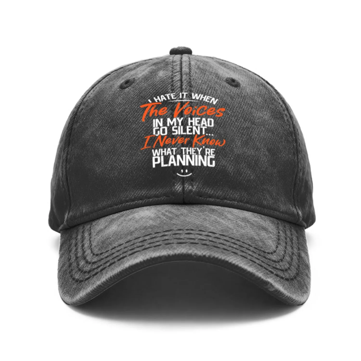 1 Vintage Washed Unisex Baseball Cap with the Phrase 